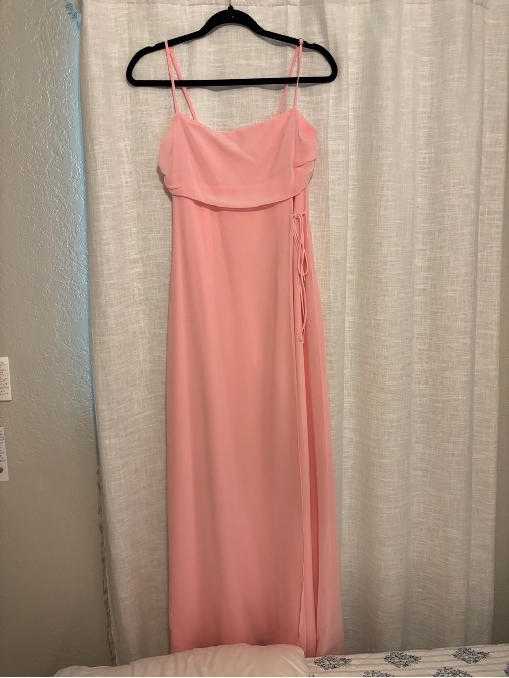 Beginning Boutique Blush Pink Spaghetti-Strap Maxi Dress